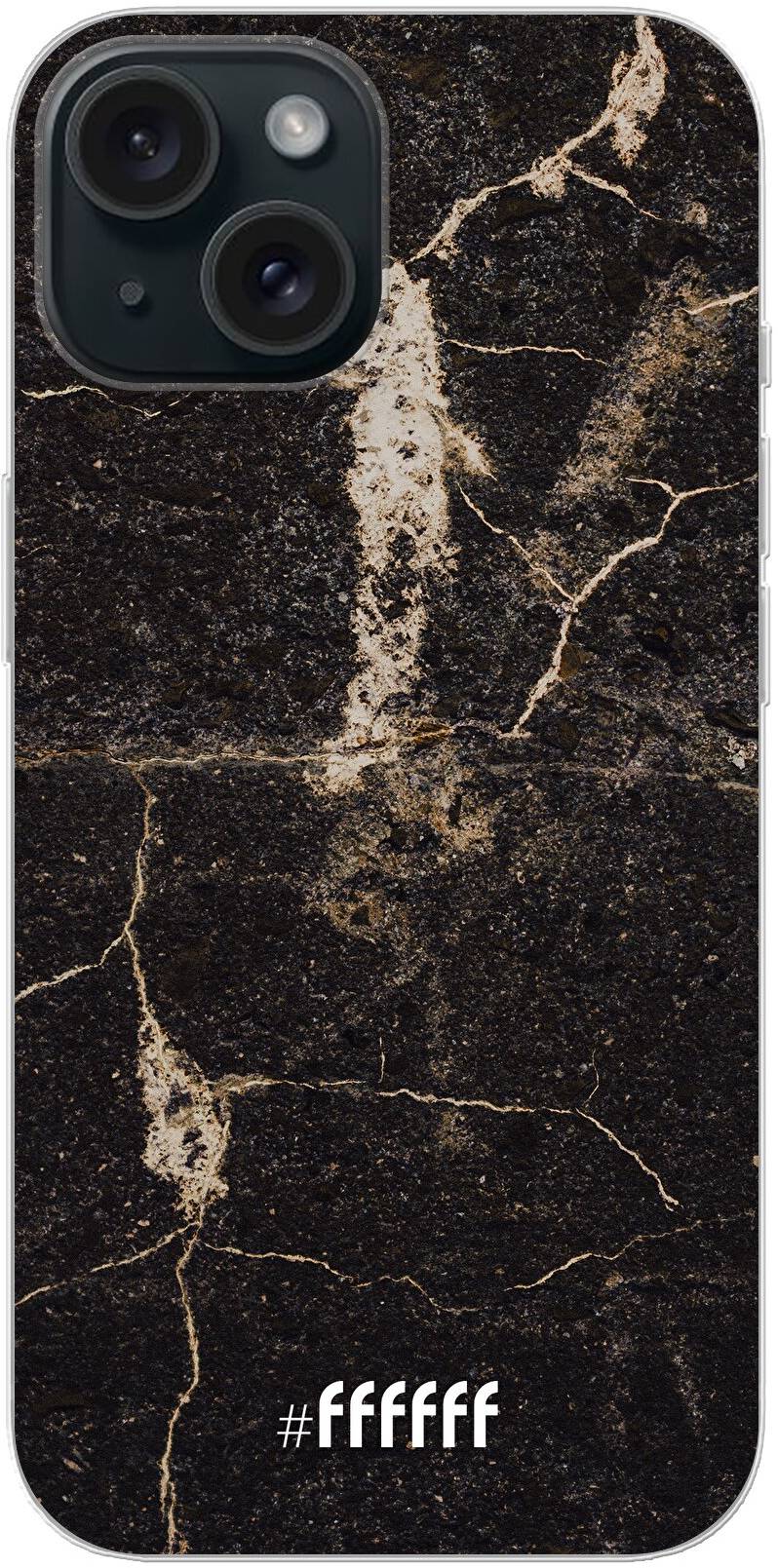 Dark Golden Marble iPhone 15