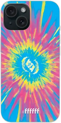 Flower Tie Dye iPhone 15