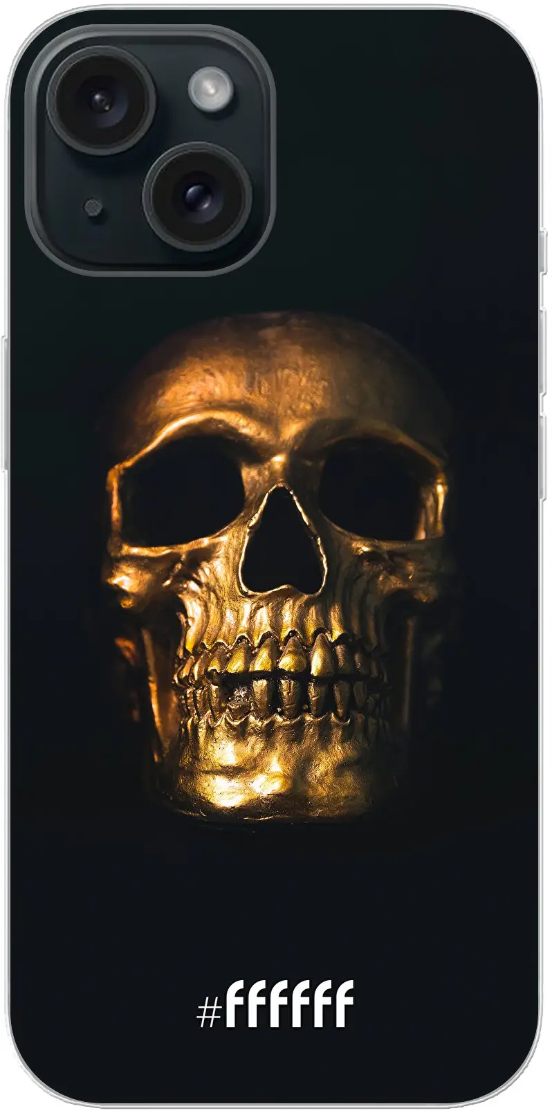 Gold Skull iPhone 15