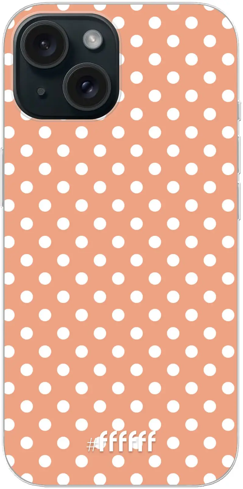 Peachy Dots iPhone 15