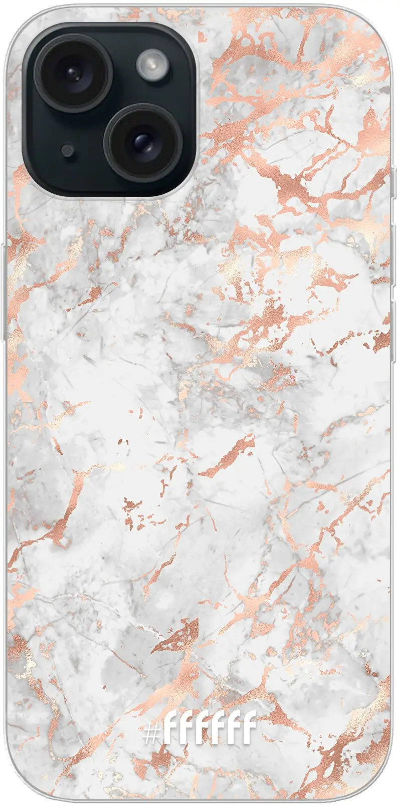 Peachy Marble iPhone 15