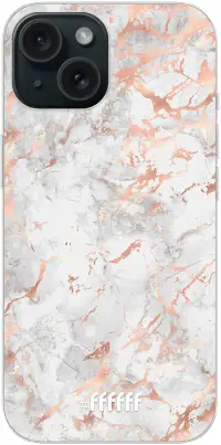 Peachy Marble iPhone 15