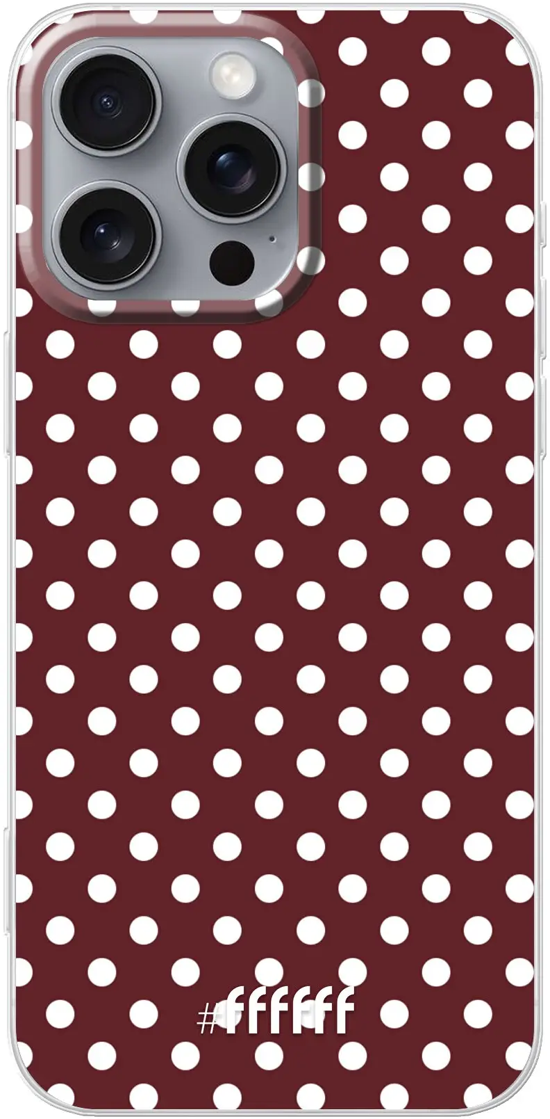 Burgundy Dots iPhone 16 Pro Max