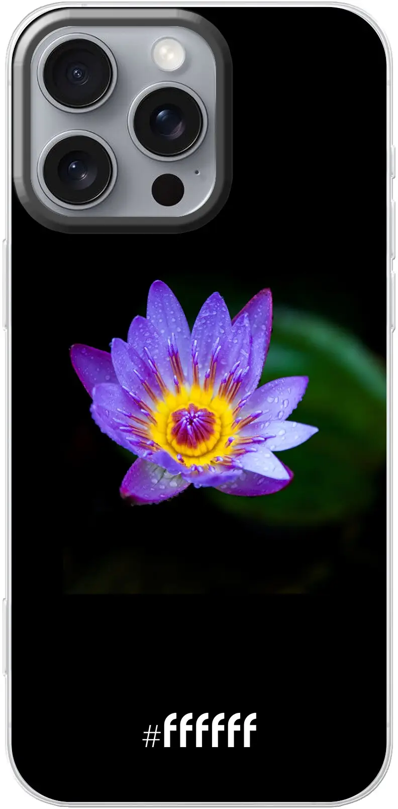 Purple Flower in the Dark iPhone 16 Pro Max