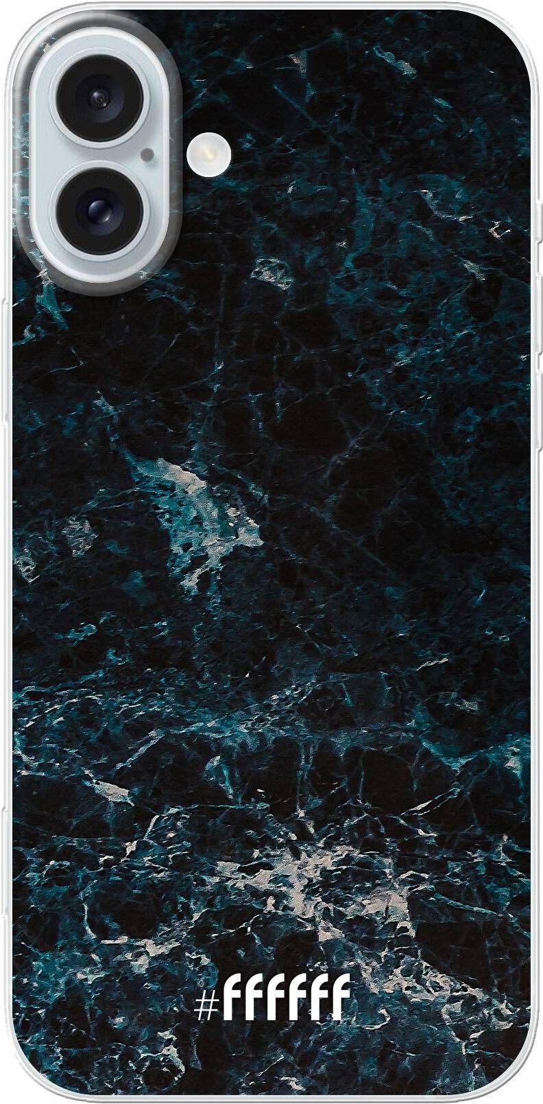 Dark Blue Marble iPhone 16 Plus