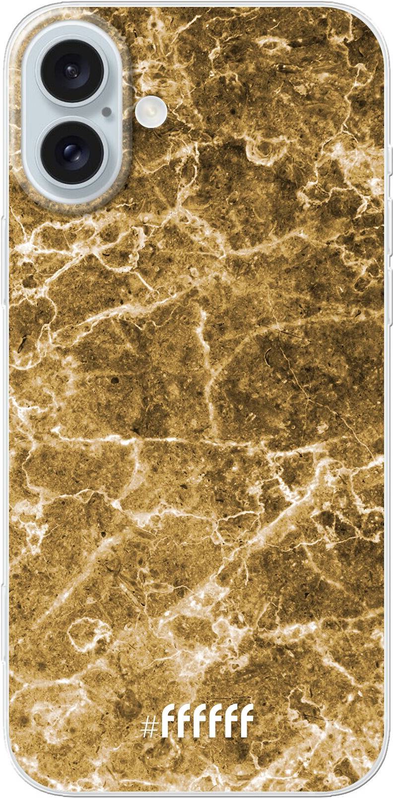 Gold Marble iPhone 16 Pro