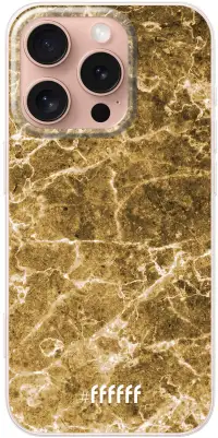 Gold Marble iPhone 16 Plus