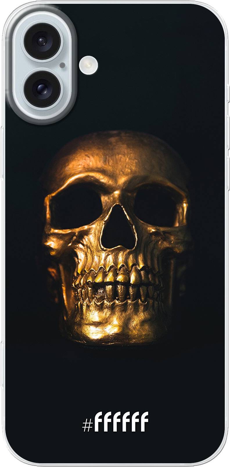 Gold Skull iPhone 16 Plus