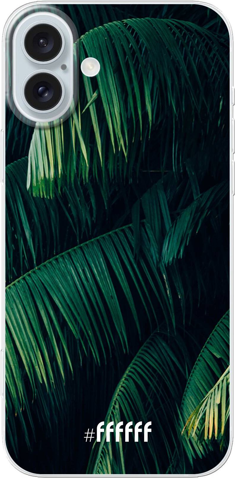 Palm Leaves Dark iPhone 16 Plus