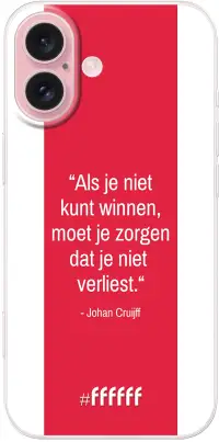 AFC Ajax Quote Johan Cruijff iPhone 16