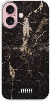 Dark Golden Marble iPhone 16