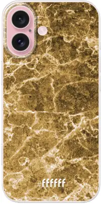 Gold Marble iPhone 16