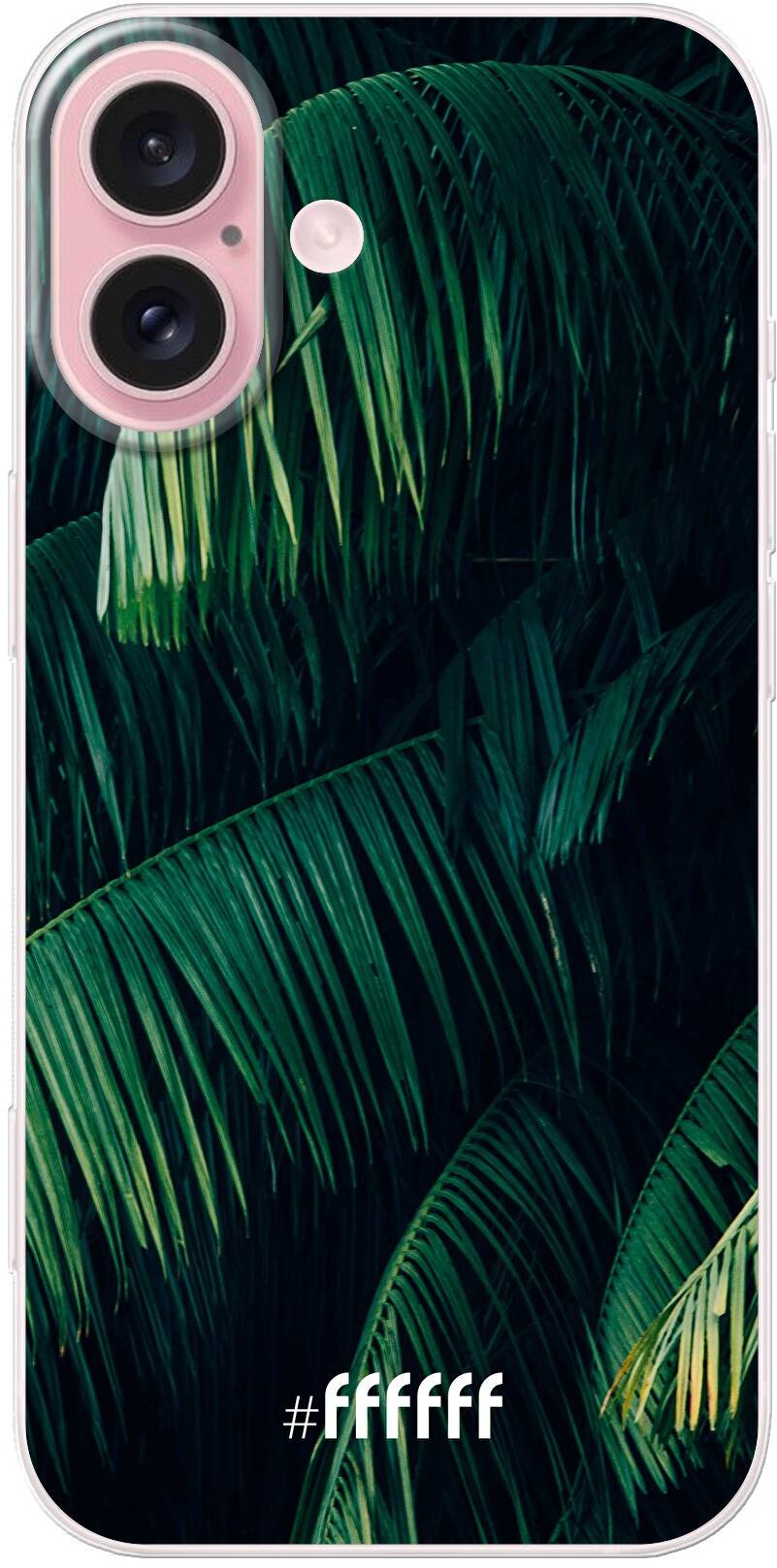 Palm Leaves Dark iPhone 16