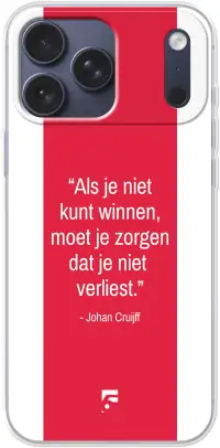AFC Ajax Quote Johan Cruijff iPhone 17 Pro Max
