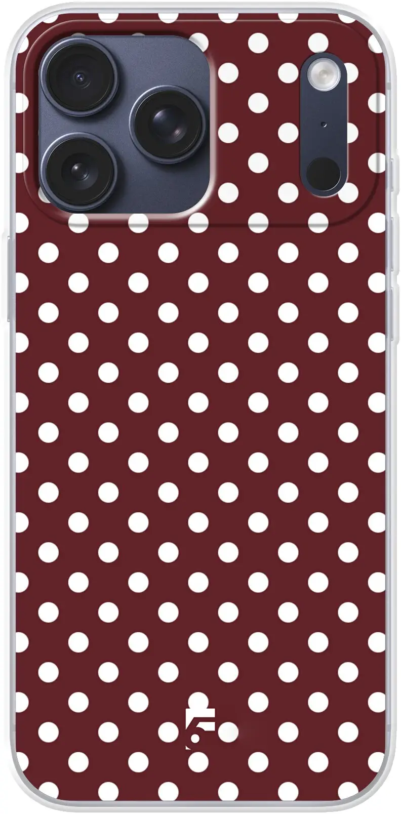 Burgundy Dots iPhone 17 Pro Max