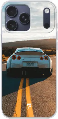 Silver Sports Car iPhone 17 Pro Max