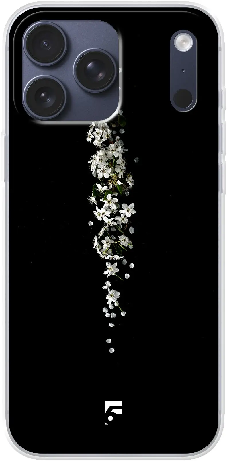 White flowers in the dark iPhone 17 Pro Max