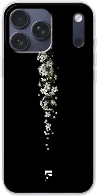 White flowers in the dark iPhone 17 Pro Max