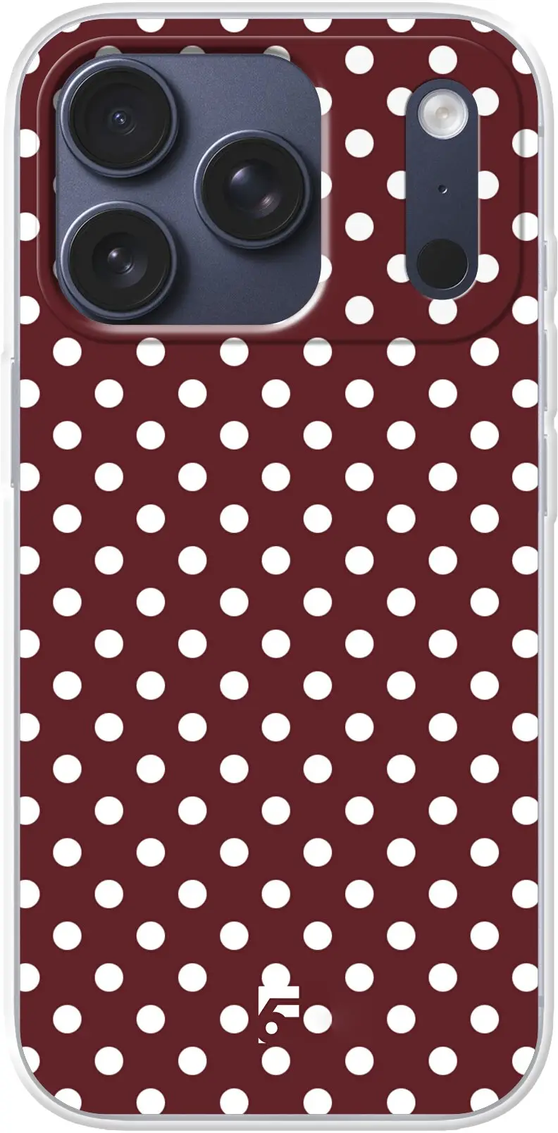 Burgundy Dots iPhone 17 Pro