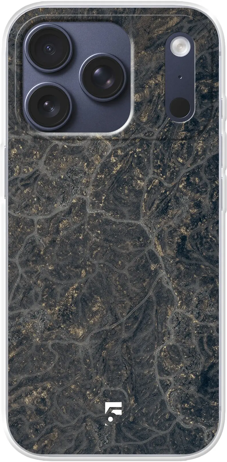 Golden Glitter Marble iPhone 17 Pro