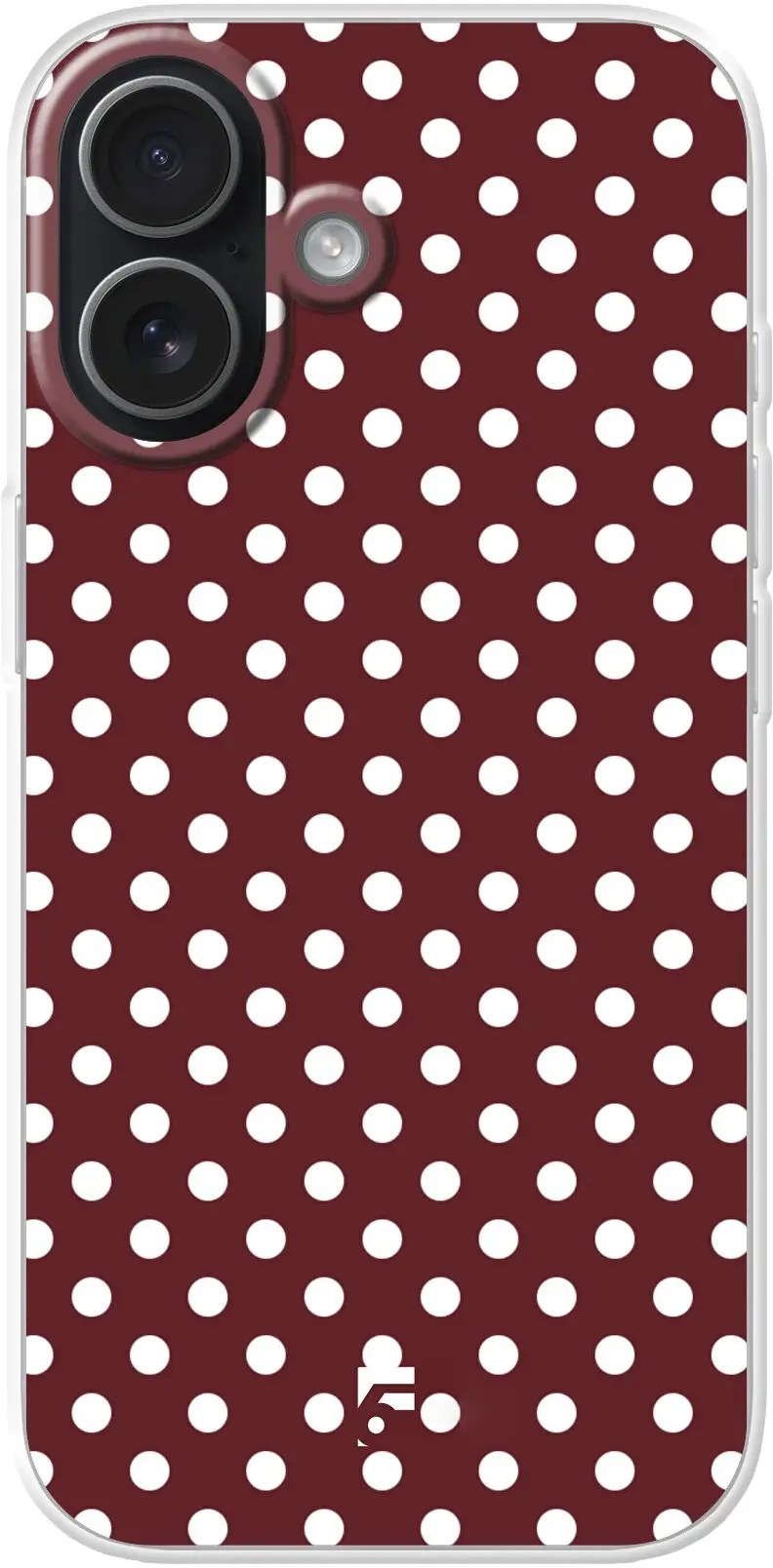 Burgundy Dots iPhone 17