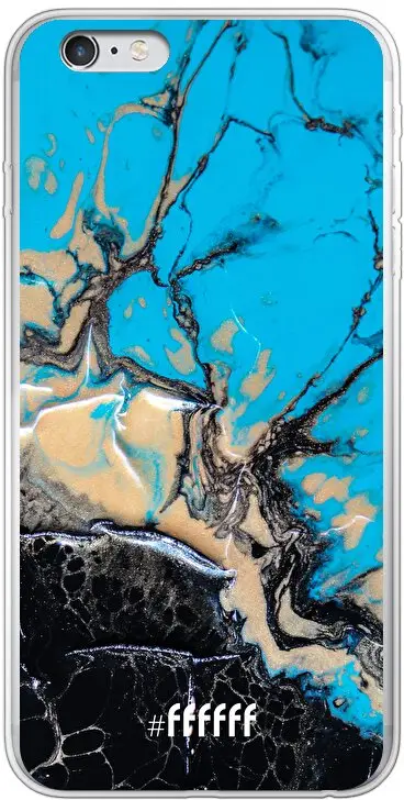 Blue meets Dark Marble iPhone 6 Plus