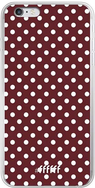 Burgundy Dots iPhone 6 Plus