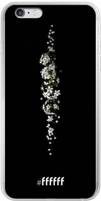 White flowers in the dark iPhone 6 Plus