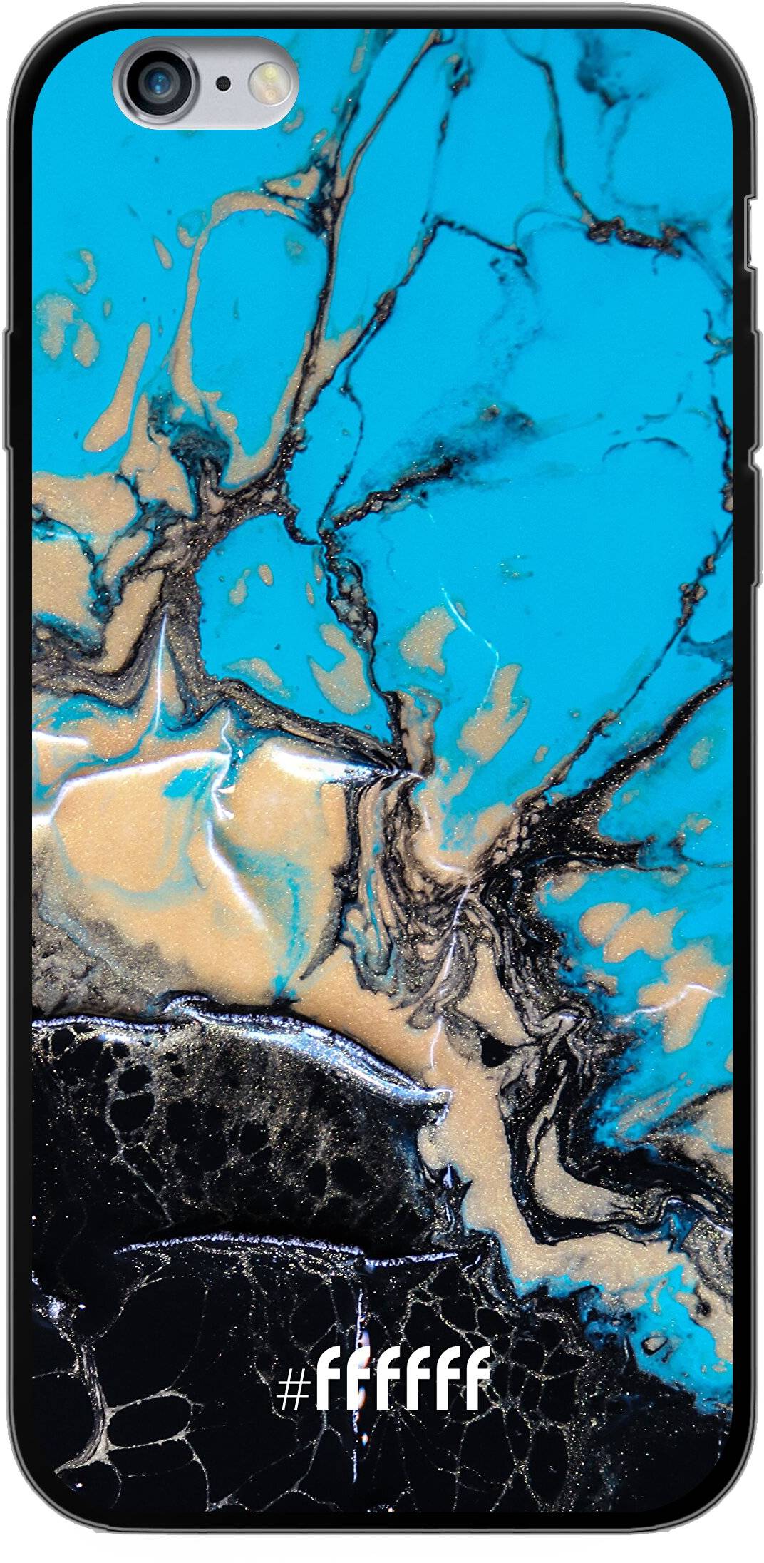Blue meets Dark Marble iPhone 6s