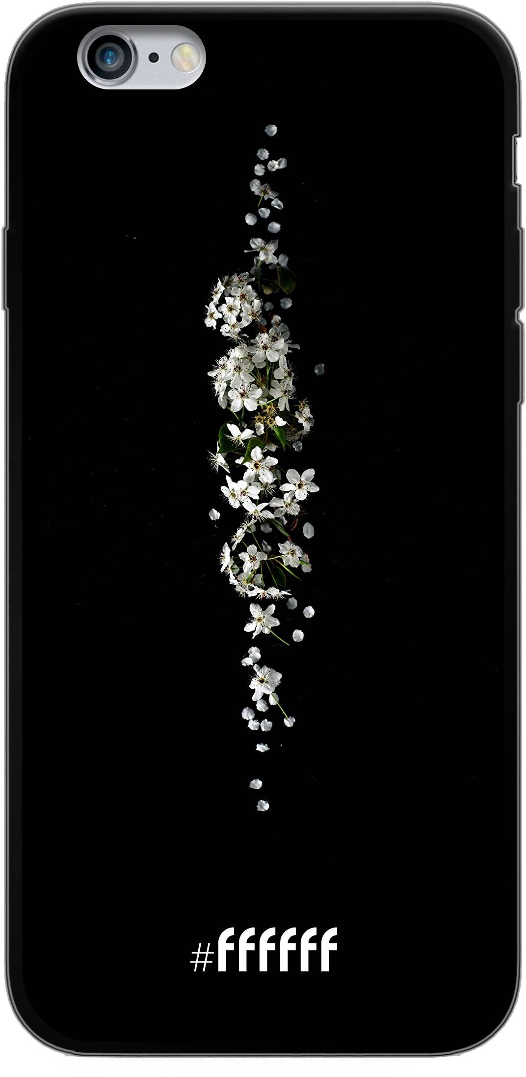 White flowers in the dark iPhone 6s
