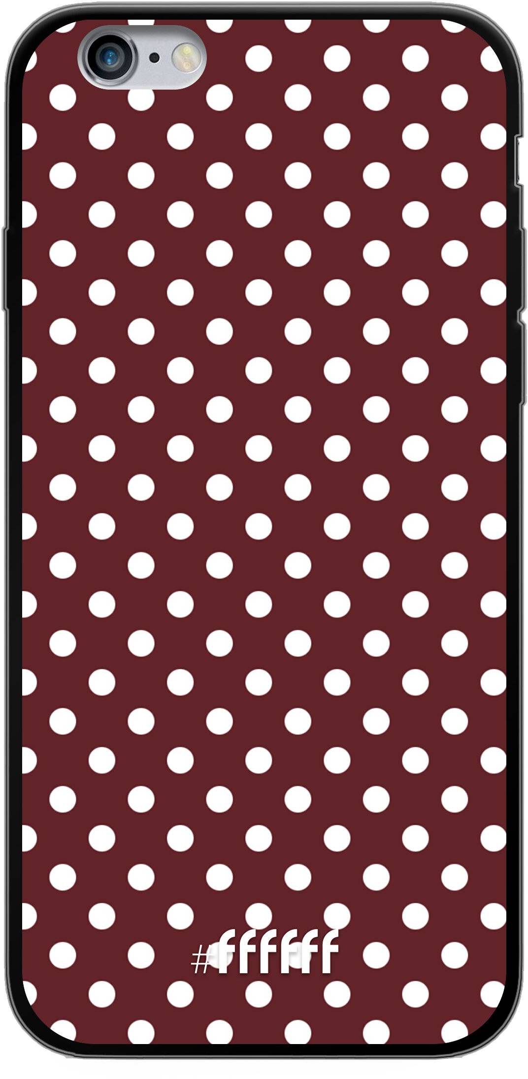 Burgundy Dots iPhone 6