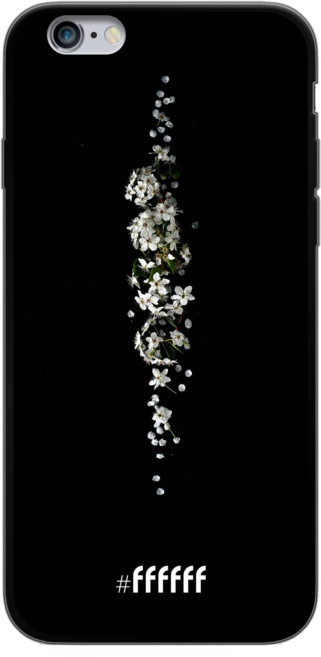 White flowers in the dark iPhone 6