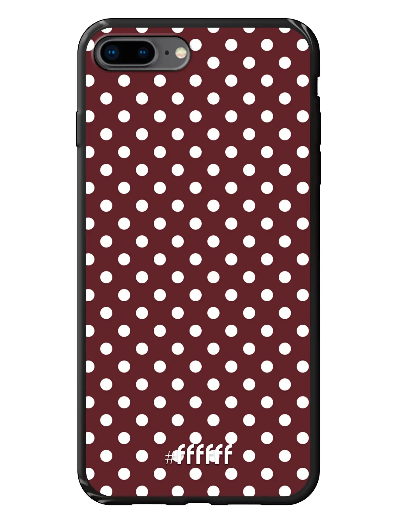 Burgundy Dots iPhone 7 Plus