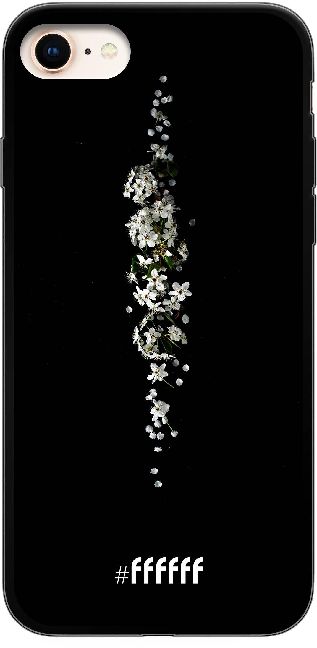 White flowers in the dark iPhone 7
