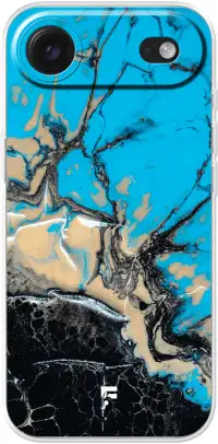 Blue meets Dark Marble iPhone Air
