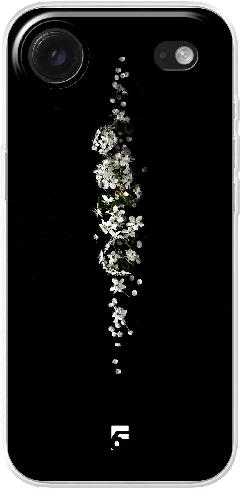 White flowers in the dark iPhone Air