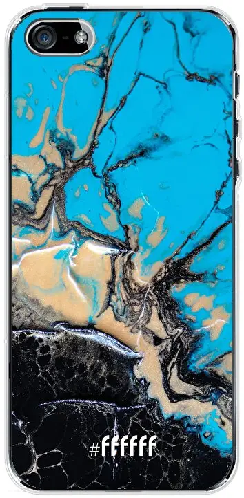 Blue meets Dark Marble iPhone SE (2016)