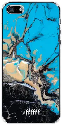 Blue meets Dark Marble iPhone SE (2016)