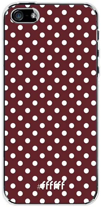 Burgundy Dots iPhone SE (2016)