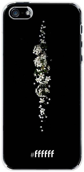 White flowers in the dark iPhone SE (2016)