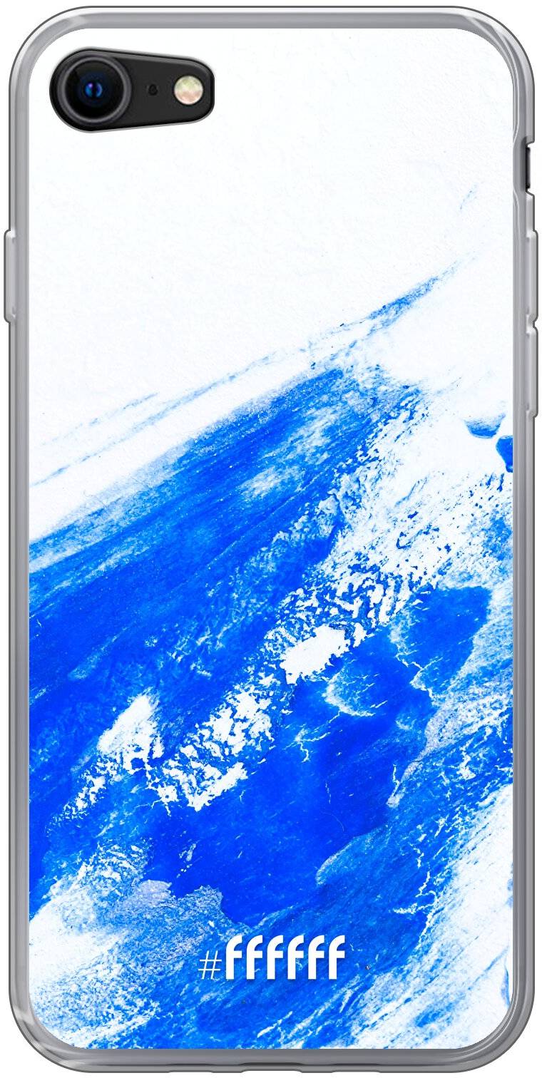 Blue Brush Stroke iPhone SE (2020)