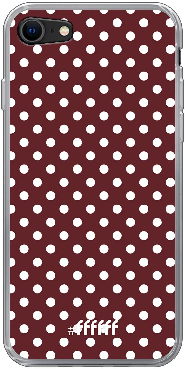 Burgundy Dots iPhone SE (2020)