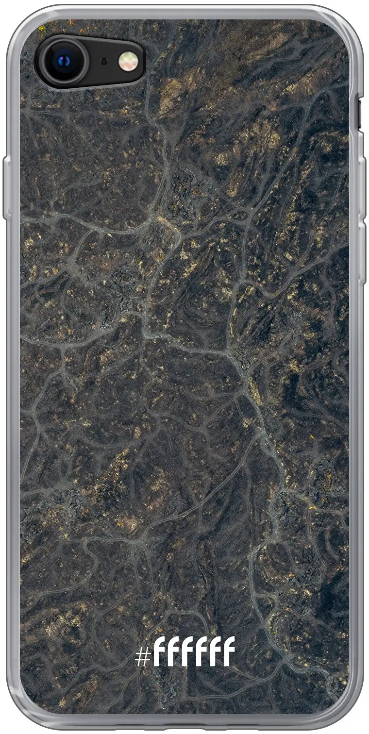 Golden Glitter Marble iPhone SE (2020)