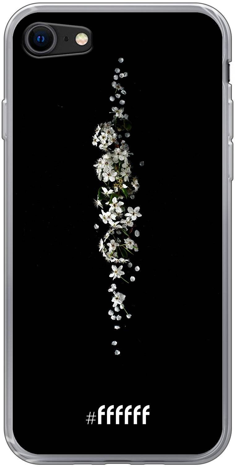 White flowers in the dark iPhone SE (2020)