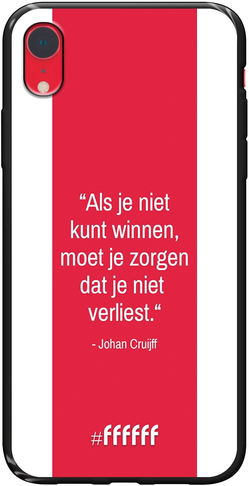 AFC Ajax Quote Johan Cruijff iPhone Xr