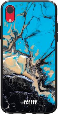 Blue meets Dark Marble iPhone Xr