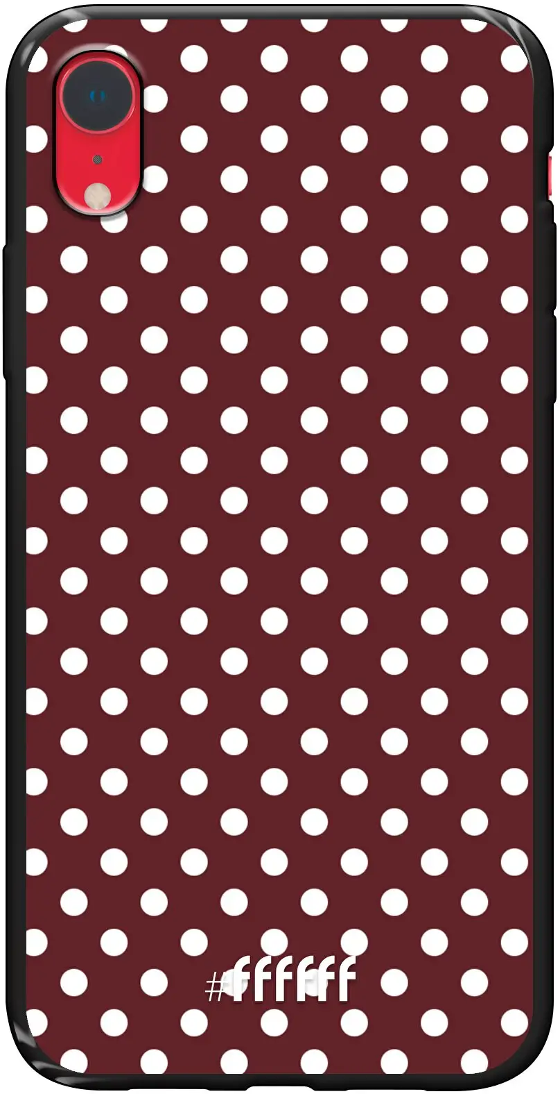 Burgundy Dots iPhone Xr