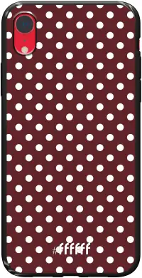 Burgundy Dots iPhone Xr