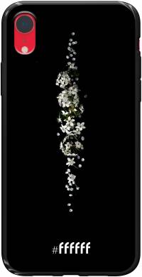 White flowers in the dark iPhone Xr