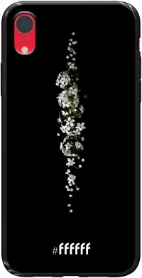 White flowers in the dark iPhone Xr